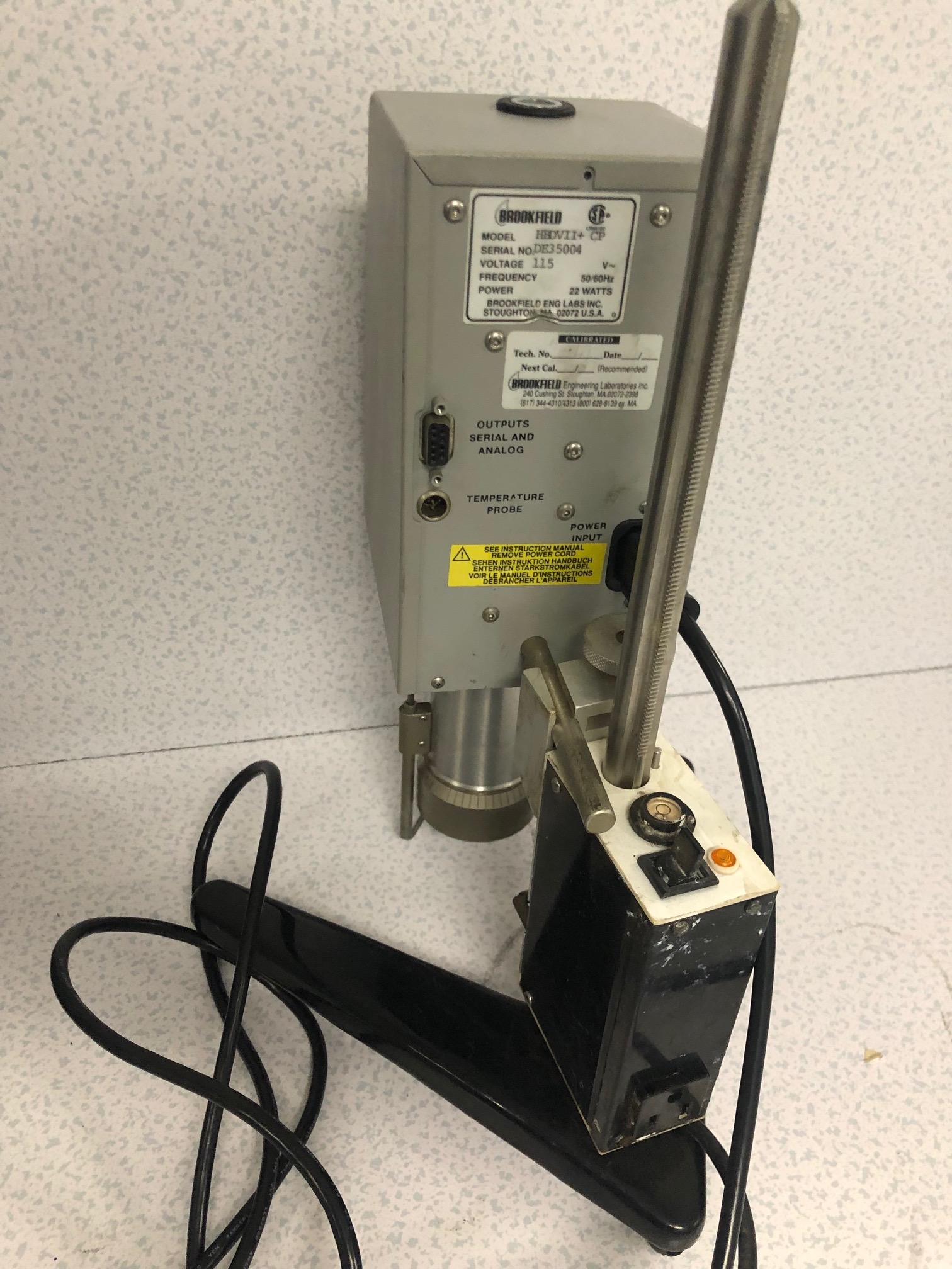 Brookfield DV-II + Viscometer Brookfield Viscometer HBDVII+ used