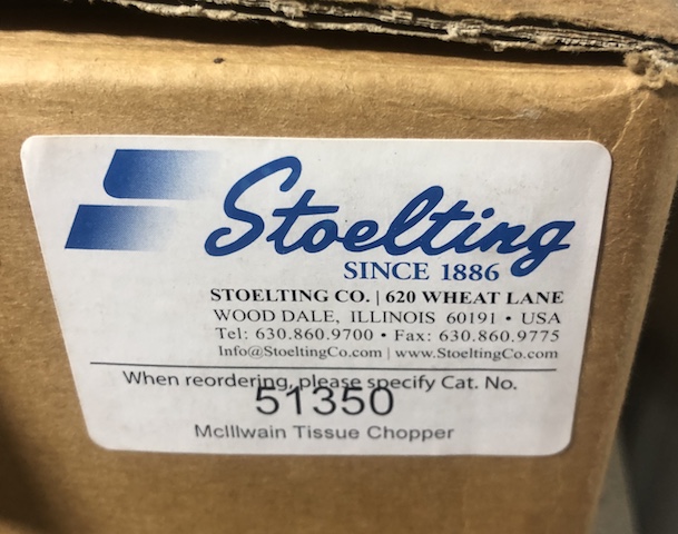 Stoelting 51350 McIlwain Tissue Chopper