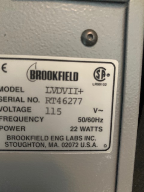 Brookfield PROGRAMMABLE DV-II+