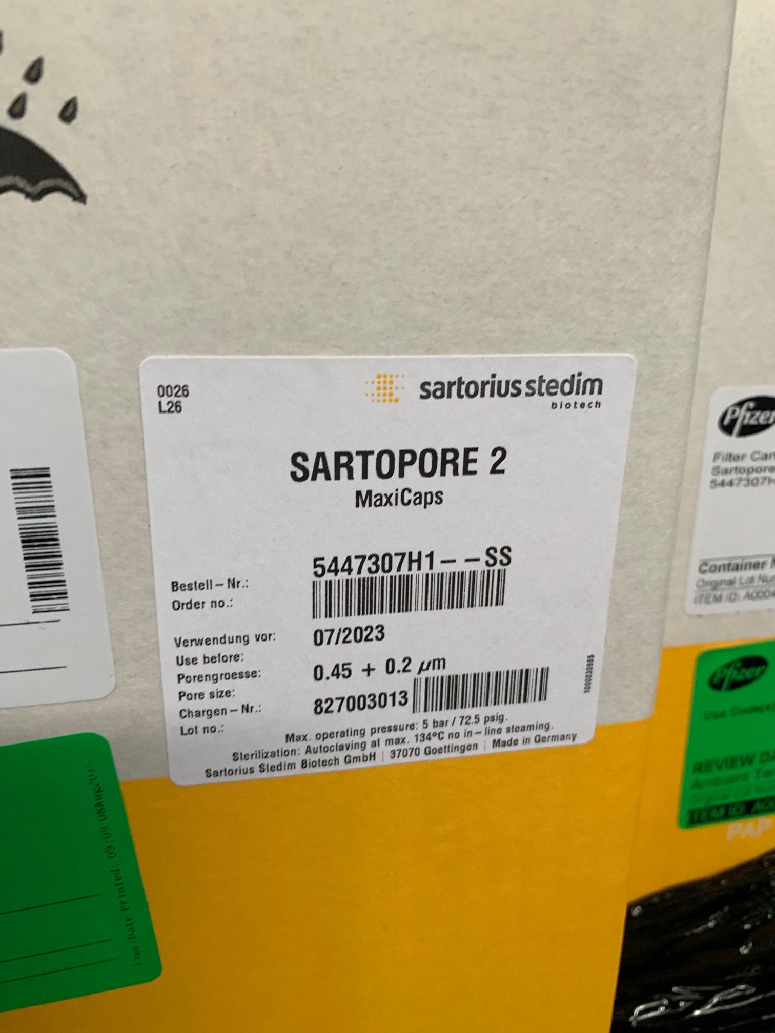  Sartorius Stedim 5447307H1-S